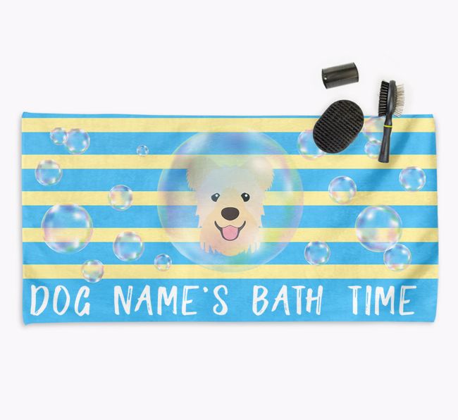 'Bathtime' Personalized Towel for your {breedCommonName}